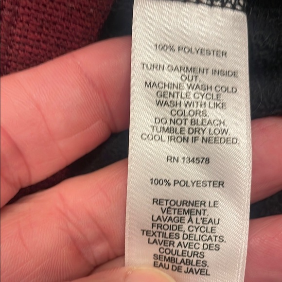 Vineyard Vines Men's Burgundy Half-Zip Sweater large EUC - Picture 7 of 7